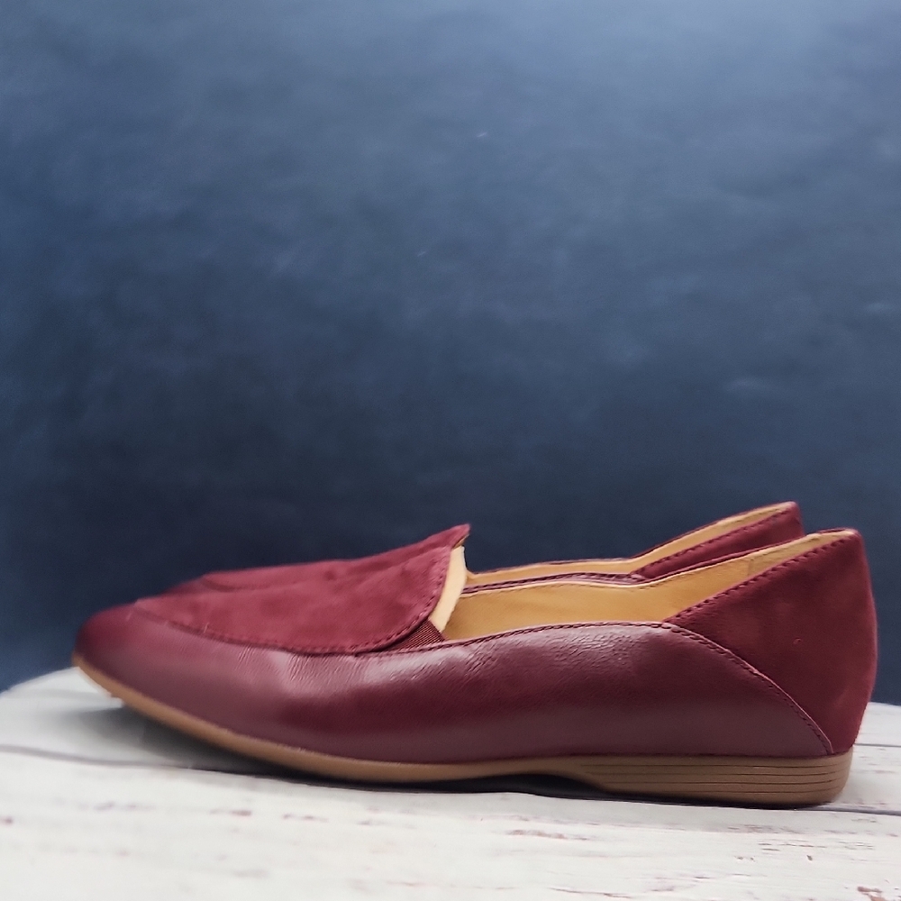 Dansko | Lace Burgundy Leather Slip-On Loafers Flats Size 37‎ 6.5 - 7 - Picture 3 of 10